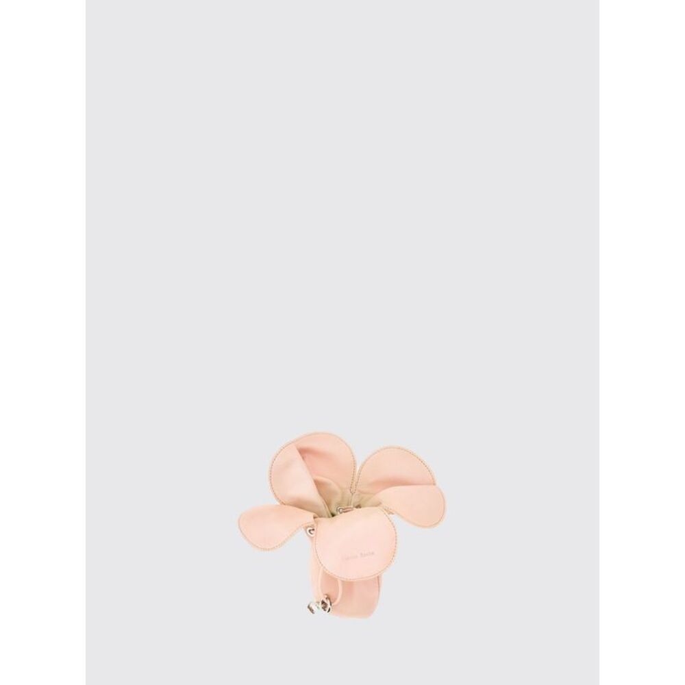 Simone Rocha Women Simone Rocha Leather Coin Purse With Floral Embellishment